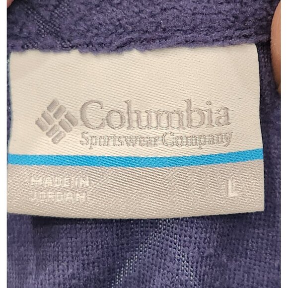 Columbia Glacial Fleece III Quilted Purple Quarter Zip Women’s Pull Over Size L - Picture 7 of 9